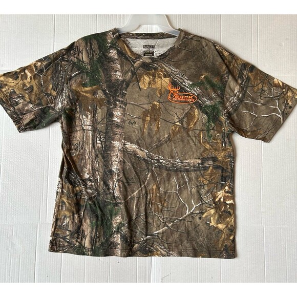 Ranger Buck Commander Realtree Camo Shirt Men’s Size XL Graphic Print Back Hit - Picture 1 of 5